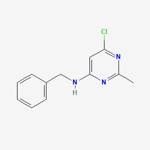 molecular formula C12H12ClN3 B1345050 N-苄基-6-氯-2-甲基嘧啶-4-胺 CAS No. 1017783-05-9