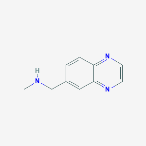 molecular formula C10H11N3 B1345061 N-甲基-1-喹喔啉-6-基甲胺 CAS No. 179873-39-3