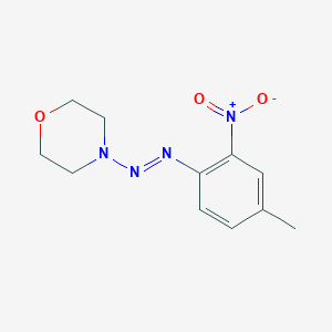 molecular formula C11H14N4O3 B1345062 4-[(4-甲基-2-硝基苯基)偶氮]-吗啉 CAS No. 883545-66-2