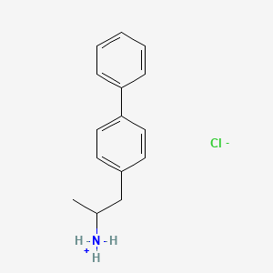 molecular formula C15H18ClN B1345098 1-(4-Phenylphenyl)propan-2-ylazanium chloride CAS No. 23734-64-7