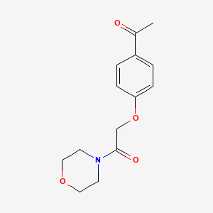 molecular formula C14H17NO4 B1345109 1-[4-(2-吗啉-4-基-2-氧代乙氧基)苯基]乙酮 CAS No. 29942-00-5
