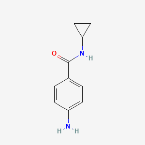 molecular formula C10H12N2O B1345124 4-氨基-N-环丙基苯甲酰胺 CAS No. 38681-77-5