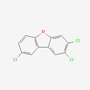 molecular formula C12H5Cl3O B1345141 2,3,8-三氯二苯并呋喃 CAS No. 57117-32-5