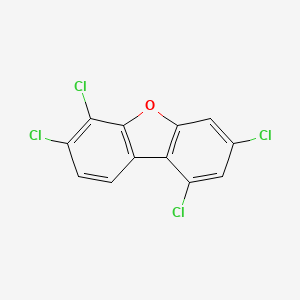 molecular formula C12H4Cl4O B1345143 1,3,6,7-Tetrachlorodibenzofuran CAS No. 57117-36-9