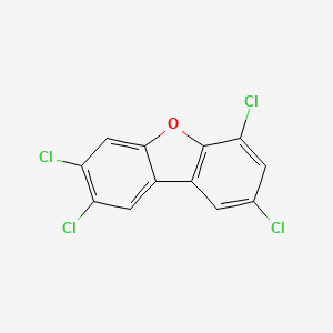 molecular formula C12H4Cl4O B1345144 2,3,6,8-Tetrachlorodibenzofuran CAS No. 57117-37-0