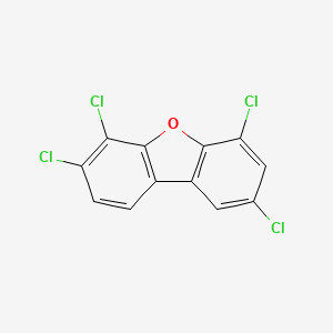 molecular formula C12H4Cl4O B1345145 2,4,6,7-Tetrachlorodibenzofuran CAS No. 57117-38-1