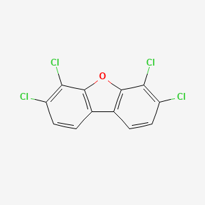 molecular formula C12H4Cl4O B1345146 3,4,6,7-Tetrachlorodibenzofuran CAS No. 57117-40-5