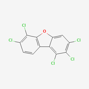 molecular formula C12H3Cl5O B1345147 1,2,3,6,7-五氯二苯并呋喃 CAS No. 57117-42-7
