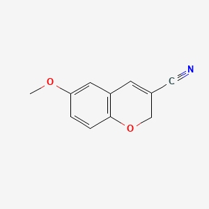 molecular formula C11H9NO2 B1345149 6-methoxy-2H-chromene-3-carbonitrile CAS No. 57543-71-2