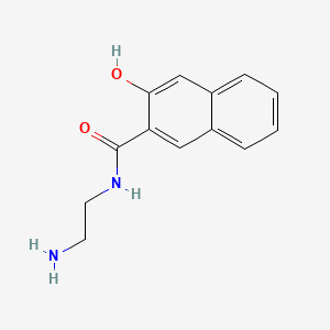 molecular formula C13H14N2O2 B1345152 2-Naphthalenecarboxamide, N-(2-aminoethyl)-3-hydroxy- CAS No. 26889-86-1