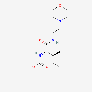 tert-Butyl ((2S,3S)-3-methyl-1-((2-morpholinoethyl)amino)-1-oxopentan-2-yl)carbamate