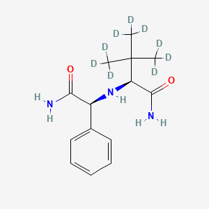 (2S)-2-[[(1S)-2-amino-2-oxo-1-phenylethyl]amino]-4,4,4-trideuterio-3,3-bis(trideuteriomethyl)butanamide