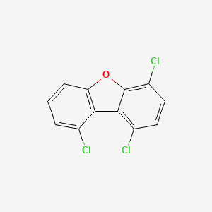 molecular formula C12H5Cl3O B1345159 1,4,9-Trichlorodibenzofuran CAS No. 70648-13-4