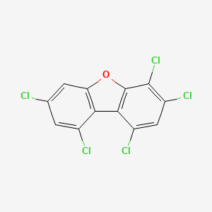 molecular formula C12H3Cl5O B1345160 1,3,4,7,9-Pentachlorodibenzofuran CAS No. 70648-20-3