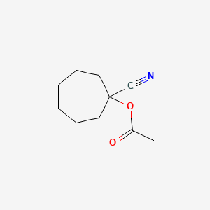 molecular formula C10H15NO2 B1345161 1-氰基环庚基乙酸酯 CAS No. 71172-45-7