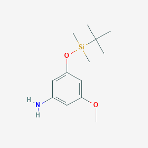 molecular formula C13H23NO2Si B13451625 3-[(Tert-butyldimethylsilyl)oxy]-5-methoxyaniline 