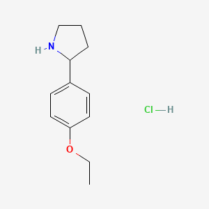 molecular formula C12H18ClNO B13451635 2-(4-Ethoxyphenyl)pyrrolidine hydrochloride 