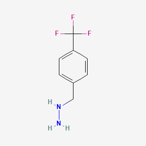 molecular formula C8H9F3N2 B1345167 （4-（三氟甲基）苄基）肼 CAS No. 2924-77-8