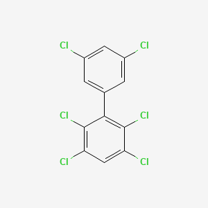 molecular formula C12H4Cl6 B1345168 2,3,3',5,5',6-Hexachlorobiphenyl CAS No. 74472-46-1