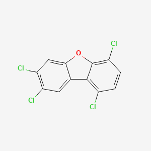 molecular formula C12H4Cl4O B1345170 1,4,7,8-Tetrachlorodibenzofuran CAS No. 83704-29-4