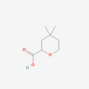 4,4-Dimethyloxane-2-carboxylic acid