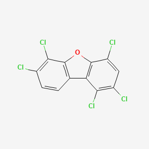 molecular formula C12H3Cl5O B1345174 1,2,4,6,7-五氯二苯并呋喃 CAS No. 83704-50-1