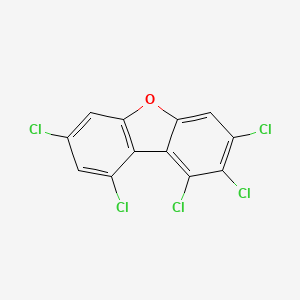 molecular formula C12H3Cl5O B1345175 1,2,3,7,9-五氯二苯并呋喃 CAS No. 83704-53-4