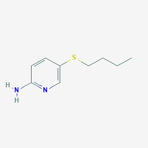 molecular formula C9H14N2S B13451760 5-(Butylsulfanyl)pyridin-2-amine 