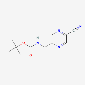 tert-butyl N-[(5-cyanopyrazin-2-yl)methyl]carbamate