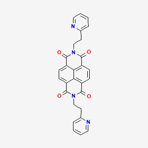 6,13-Bis[2-(pyridin-2-yl)ethyl]-6,13-diazatetracyclo[6.6.2.0^{4,16}.0^{11,15}]hexadeca-1,3,8(16),9,11(15)-pentaene-5,7,12,14-tetrone