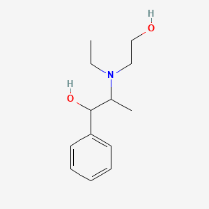 2-[Ethyl(2-hydroxyethyl)amino]-1-phenyl-1-propanol