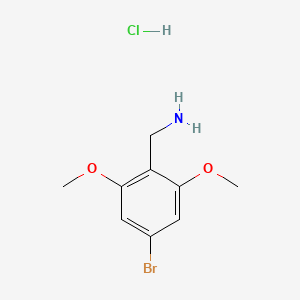 molecular formula C9H13BrClNO2 B13451834 1-(4-Bromo-2,6-dimethoxyphenyl)methanamine hydrochloride 