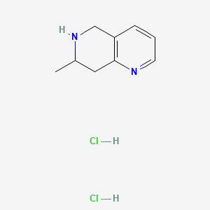 molecular formula C9H14Cl2N2 B13451840 7-Methyl-5,6,7,8-tetrahydro-1,6-naphthyridinedihydrochloride 