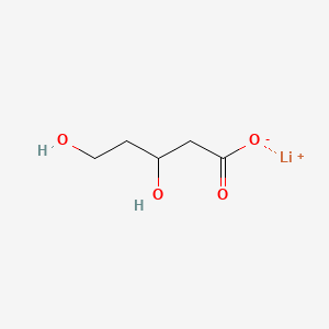 molecular formula C5H9LiO4 B13451842 Lithium(1+) 3,5-dihydroxypentanoate 