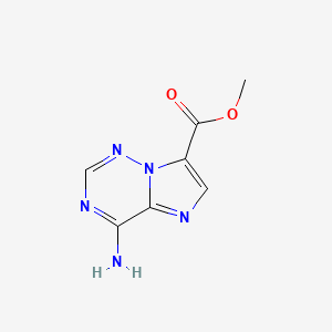 molecular formula C7H7N5O2 B13451852 Methyl 4-aminoimidazo[2,1-f][1,2,4]triazine-7-carboxylate CAS No. 2767998-54-7