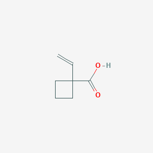 molecular formula C7H10O2 B13451878 1-Ethenylcyclobutane-1-carboxylicacid 