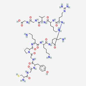 molecular formula C60H104N20O15S B13451890 Cys-Gly-Tyr-Gly-Pro-Lys-Lys-Lys-Arg-Lys-Val-Gly-Gly 