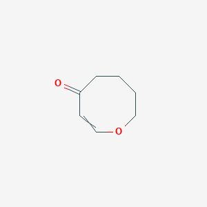 molecular formula C7H10O2 B13451947 5,6,7,8-Tetrahydro-4H-oxocin-4-one 