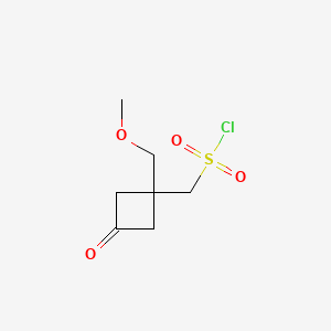 [1-(Methoxymethyl)-3-oxocyclobutyl]methanesulfonyl chloride