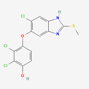 molecular formula C14H9Cl3N2O2S B13451994 Hydroxytriclabendazole 