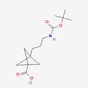 3-(3-{[(Tert-butoxy)carbonyl]amino}propyl)bicyclo[1.1.1]pentane-1-carboxylic acid