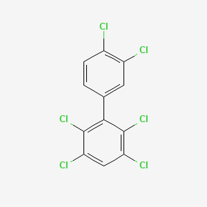 molecular formula C12H4Cl6 B1345201 2,3,3',4',5,6-六氯联苯 CAS No. 74472-44-9