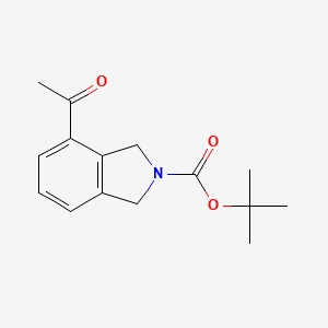 tert-butyl 4-acetyl-2,3-dihydro-1H-isoindole-2-carboxylate