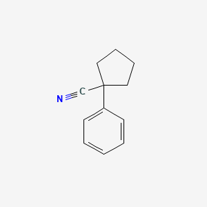 molecular formula C12H13N B1345207 1-苯基环戊烷腈 CAS No. 77-57-6