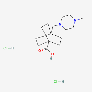 4-[(4-Methylpiperazin-1-yl)methyl]bicyclo[2.2.2]octane-1-carboxylic acid dihydrochloride