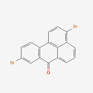 molecular formula C17H8Br2O B1345208 3,9-二溴苯并蒽 CAS No. 81-98-1