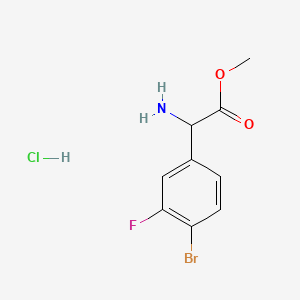 Methyl 2-amino-2-(4-bromo-3-fluorophenyl)acetate hydrochloride