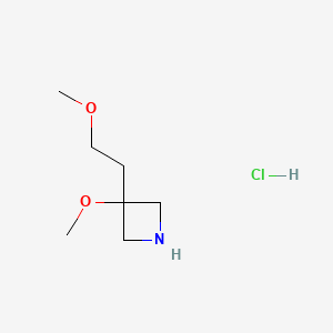 3-Methoxy-3-(2-methoxyethyl)azetidine hydrochloride