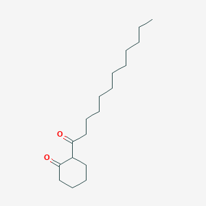 molecular formula C18H32O2 B13452162 2-(1-Oxododecyl)cyclohexanone 