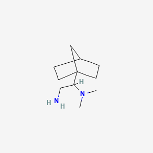 (2-Amino-1-{bicyclo[2.2.1]heptan-1-yl}ethyl)dimethylamine